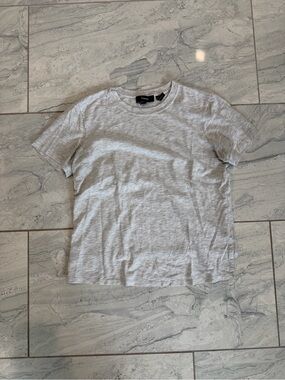 Theory Light Gray Crewneck Tee